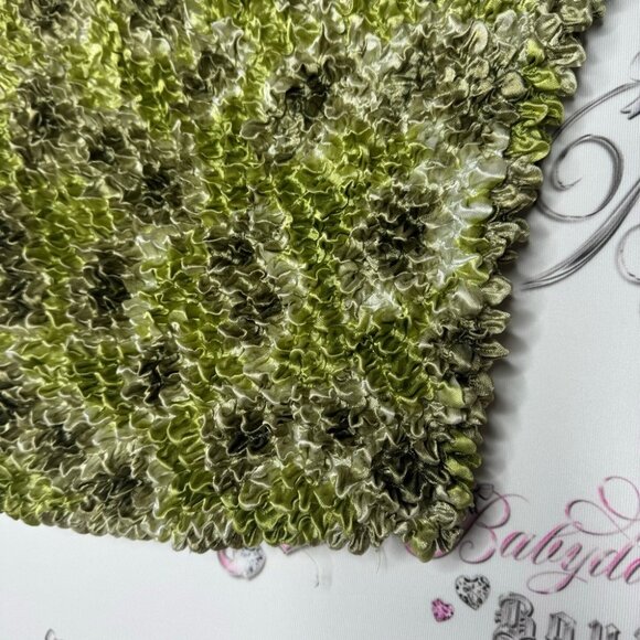 Bubble top y2k 2000s vintage dead stock rare stretchy one size fits all green - Picture 4 of 4